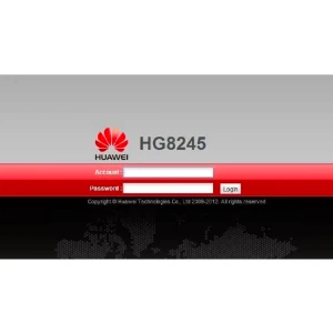 Pantalla de inicio de sesión del módem Huawei HG8245H de Totalplay